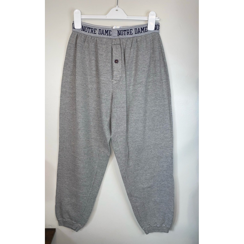 Vintage 90s Briefly Stated Sport Notre Dame pajama lounge Men's pants